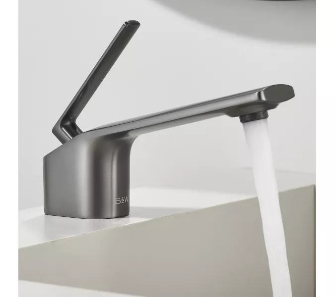 Смеситель для раковины Black&White GF-7104-GM, Выбрать цвет: Оружейная сталь, изображение 3