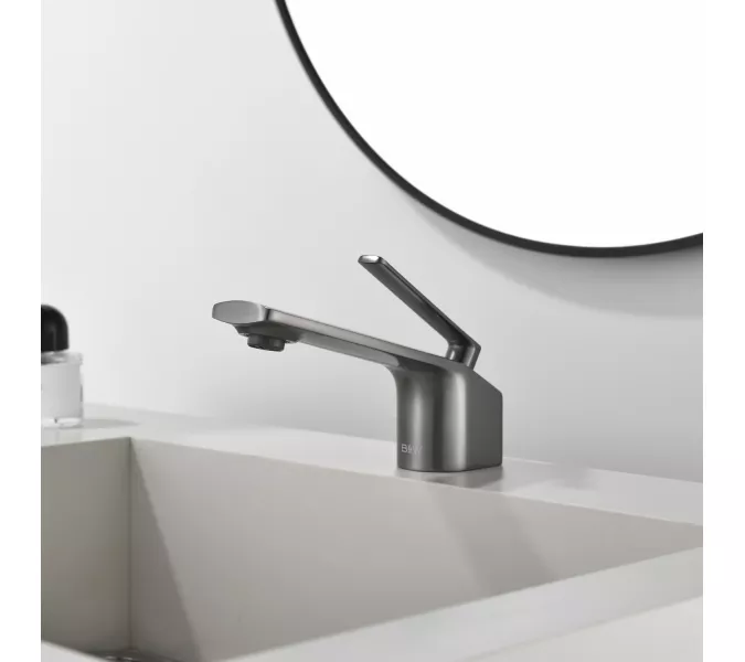 Смеситель для раковины Black&White GF-7104-GM, Выбрать цвет: Оружейная сталь, изображение 12