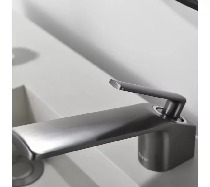 Смеситель для раковины Black&White GF-7104-GM, Выбрать цвет: Оружейная сталь, изображение 11