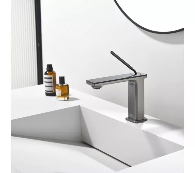 Смеситель для раковины Black&White GF-7105-GM, Выбрать цвет: Оружейная сталь, изображение 2