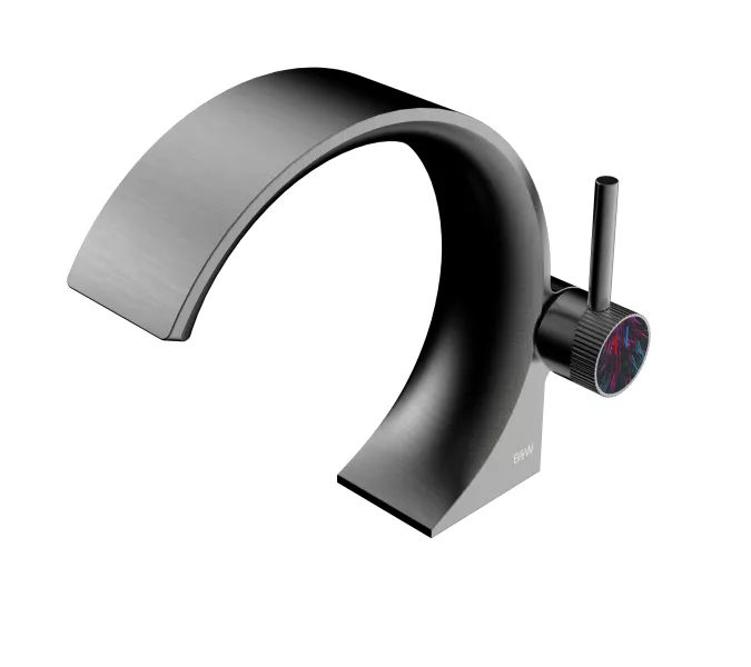 Смеситель для раковины Black&White GF-7106-GM, Выбрать цвет: Оружейная сталь