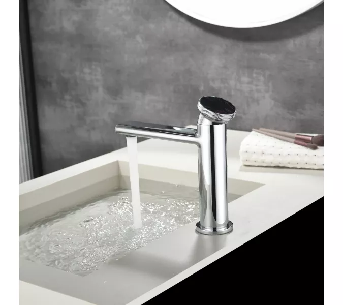 Смеситель для раковины Black&White GF-7107-С, Выбрать цвет: Хром, изображение 4