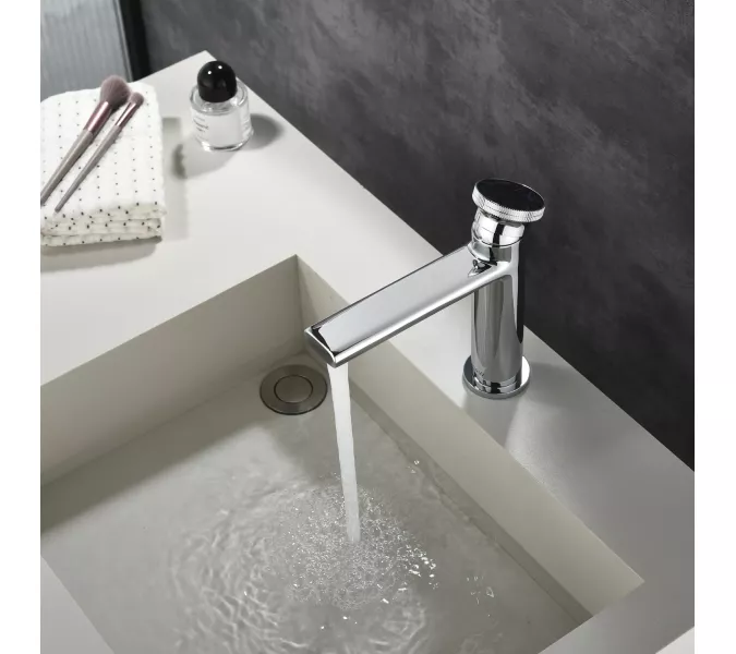 Смеситель для раковины Black&White GF-7107-С, Выбрать цвет: Хром, изображение 8