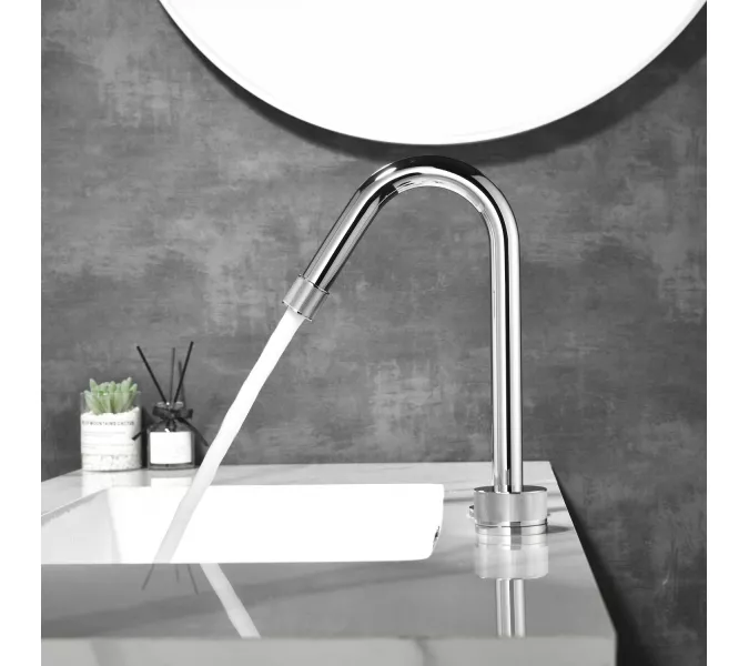 Смеситель для раковины Black&White GF-7108-С, Выбрать цвет: Хром, изображение 4