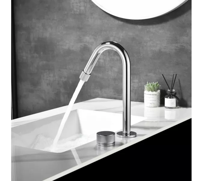 Смеситель для раковины Black&White GF-7108-С, Выбрать цвет: Хром, изображение 3