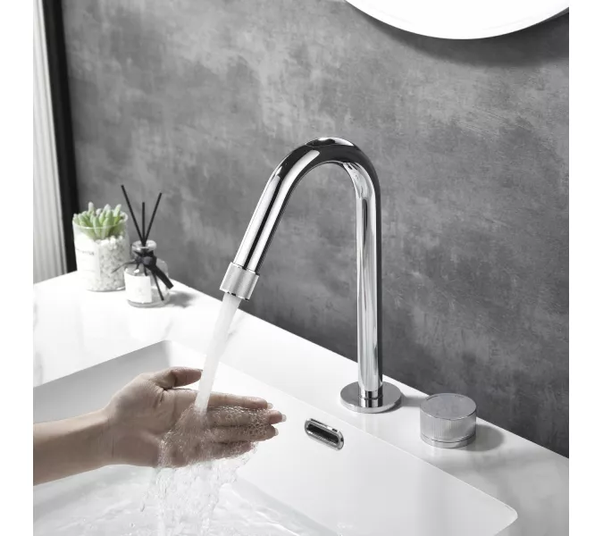 Смеситель для раковины Black&White GF-7108-С, Выбрать цвет: Хром, изображение 6