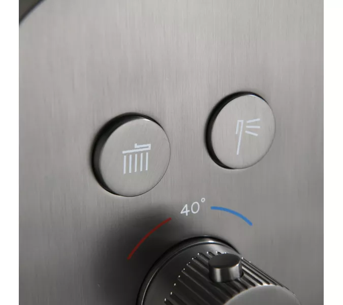 Встроенная душевая система Black & White GH-9201-GM, Выбрать цвет: Оружейная сталь, изображение 7