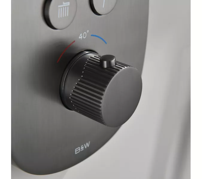 Встроенная душевая система Black & White GH-9201-GM, Выбрать цвет: Оружейная сталь, изображение 6