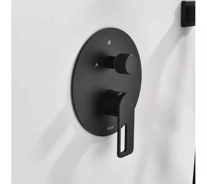 Встроенная душевая система Black & White GL-9105-MB, Выбрать цвет: Черный, изображение 2