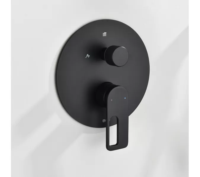 Встроенная душевая система Black & White GL-9105-MB, Выбрать цвет: Черный, изображение 5