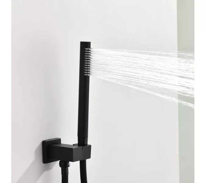 Встроенная душевая система Black & White GL-9105-MB, Выбрать цвет: Черный, изображение 6