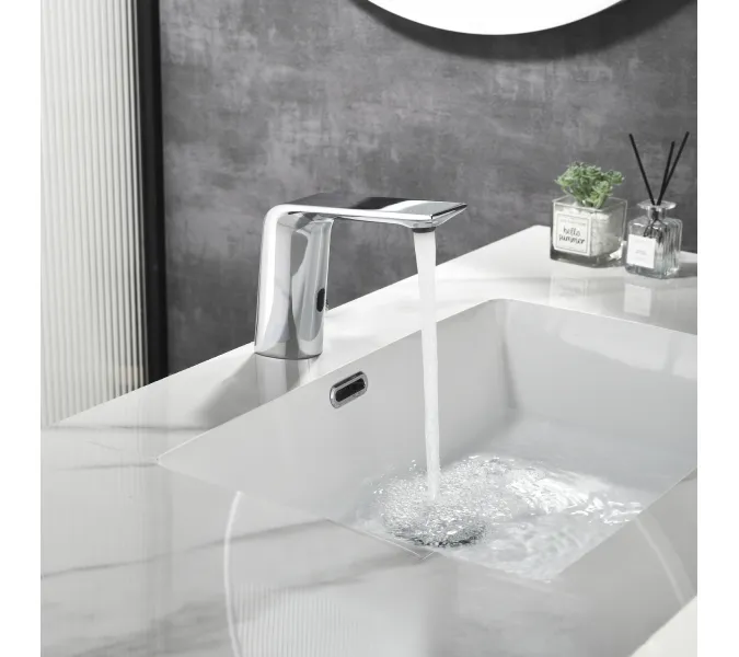 Смеситель для раковины сенсорный Black&White GS-7101-C, Выбрать цвет: Хром, изображение 9