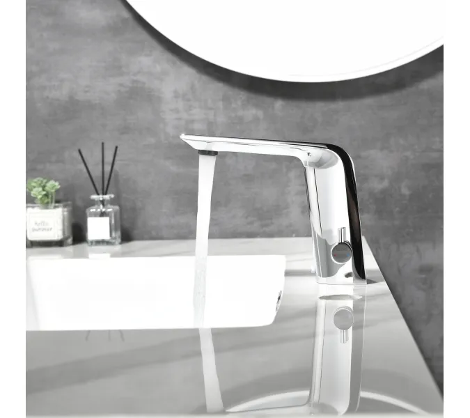 Смеситель для раковины сенсорный Black&White GS-7101-C, Выбрать цвет: Хром, изображение 4