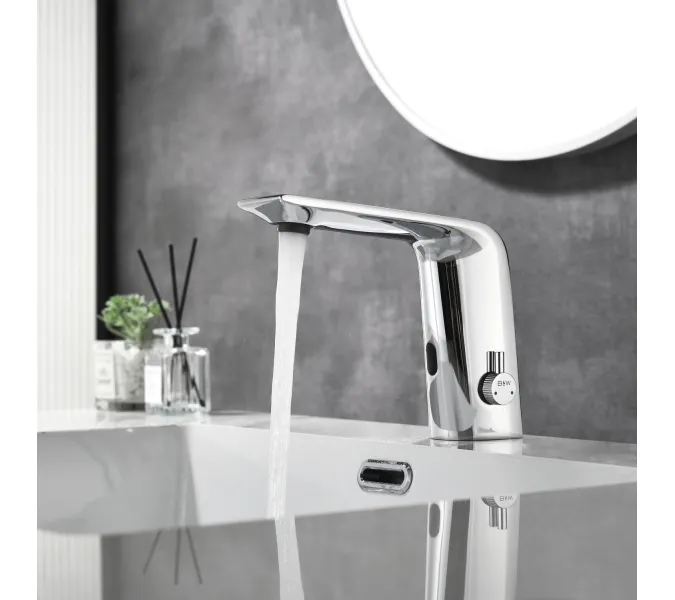 Смеситель для раковины сенсорный Black&White GS-7101-C, Выбрать цвет: Хром, изображение 3