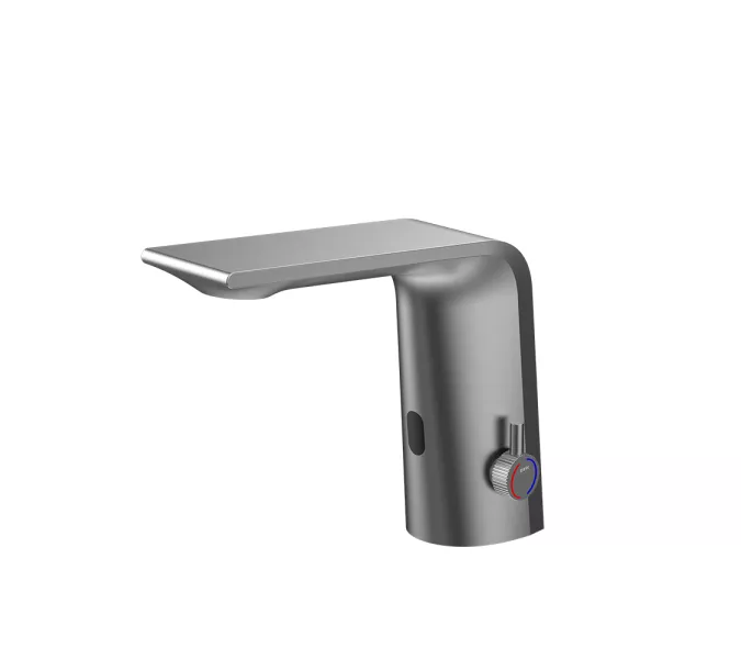 Смеситель для раковины сенсорный Black&White GS-7101-GM, Выбрать цвет: Оружейная сталь