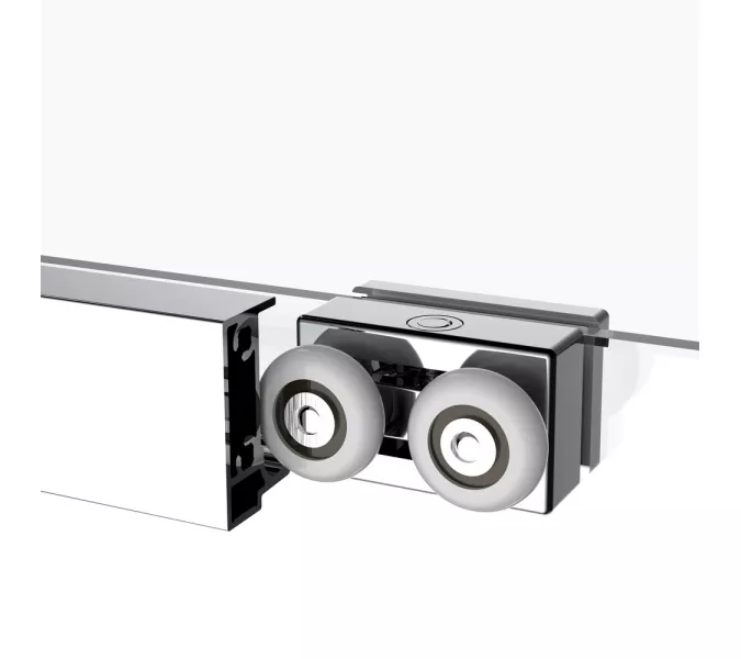 Душевое ограждение Black&White SX715+SX720, Цвет профиля: Хром, Выбрать размер: 100х80, изображение 7