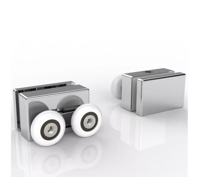 Душевое ограждение Black&White SX715+SX720, Цвет профиля: Хром, Выбрать размер: 100х80, изображение 8