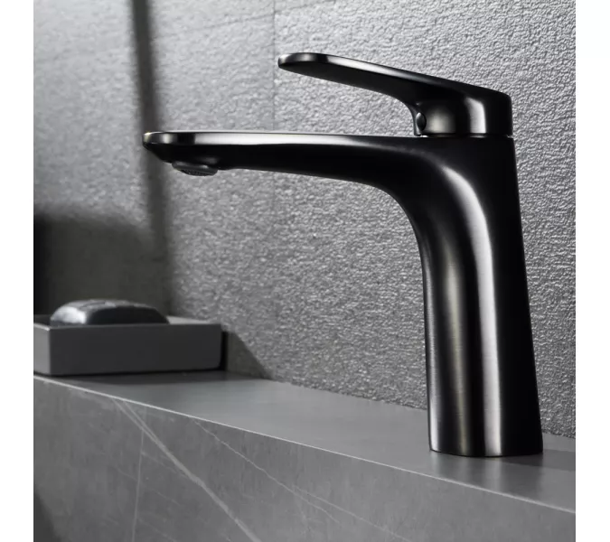 Смеситель для раковины Black&White UK8701MG, Выбрать цвет: Черный