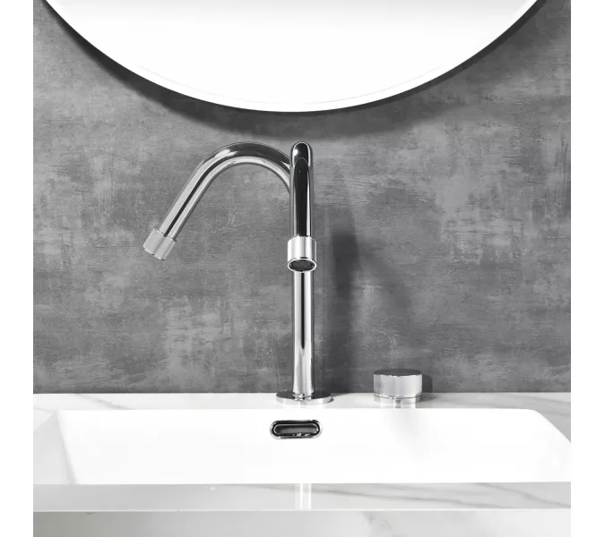 Смеситель для раковины Black&White GF-7108-GM, Выбрать цвет: Оружейная сталь, изображение 3