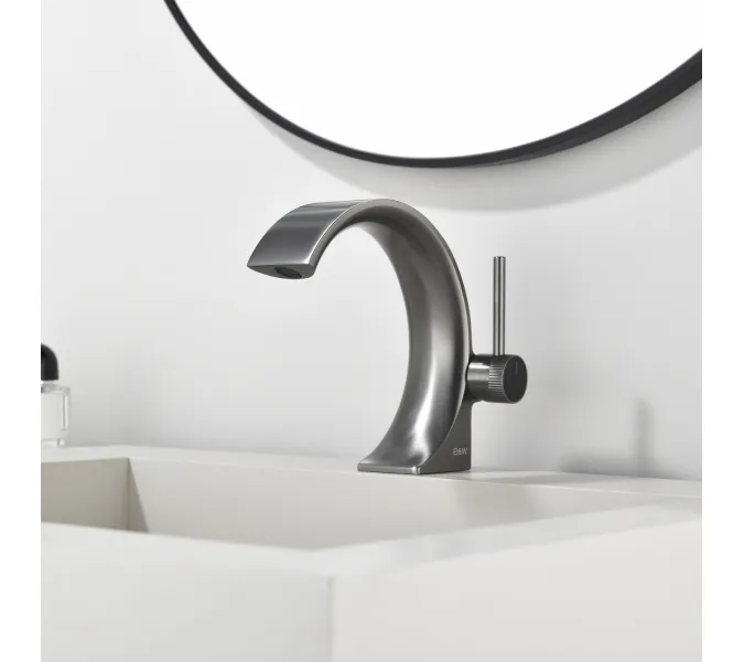 Смеситель для раковины Black&White GF-7106-BG, Выбрать цвет: Золото, изображение 2