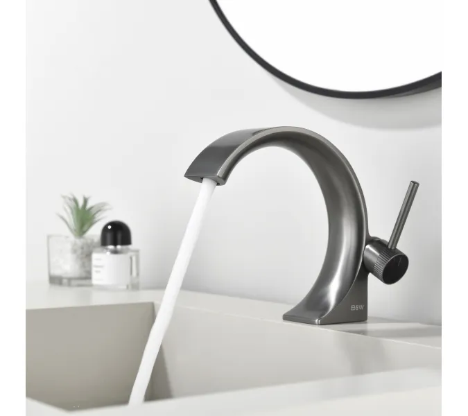 Смеситель для раковины Black&White GF-7106-BG, Выбрать цвет: Золото, изображение 3