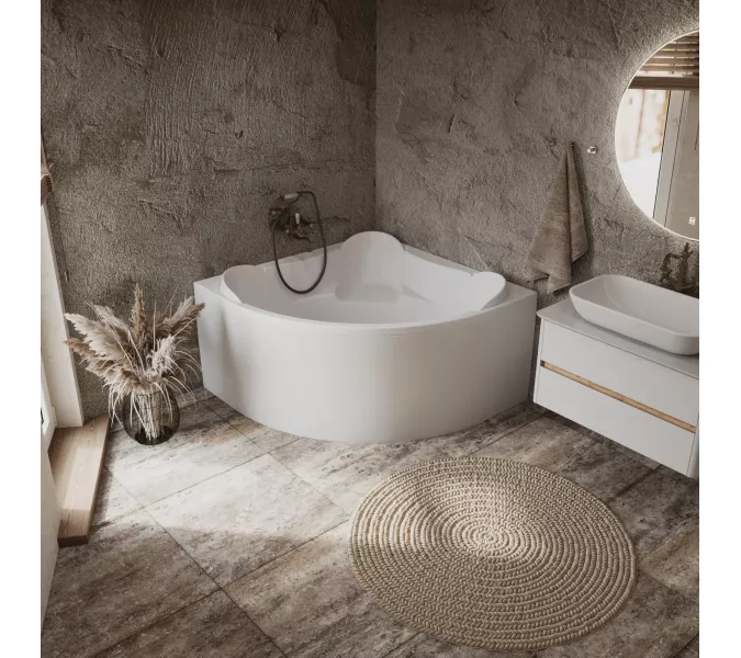 Ванна акриловая 1Marka "PALERMO", Выбрать размер: 120х120, изображение 4