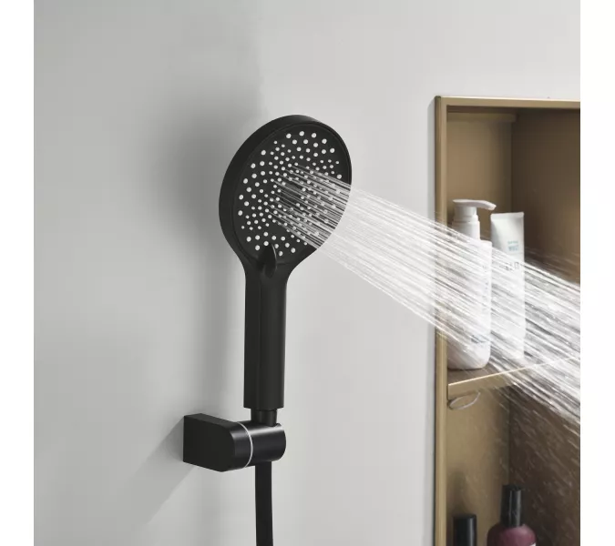 Смеситель для ванны Black&White GL-9101-C (душевой шланг и лейка в комплекте), Выбрать цвет: Хром, изображение 4