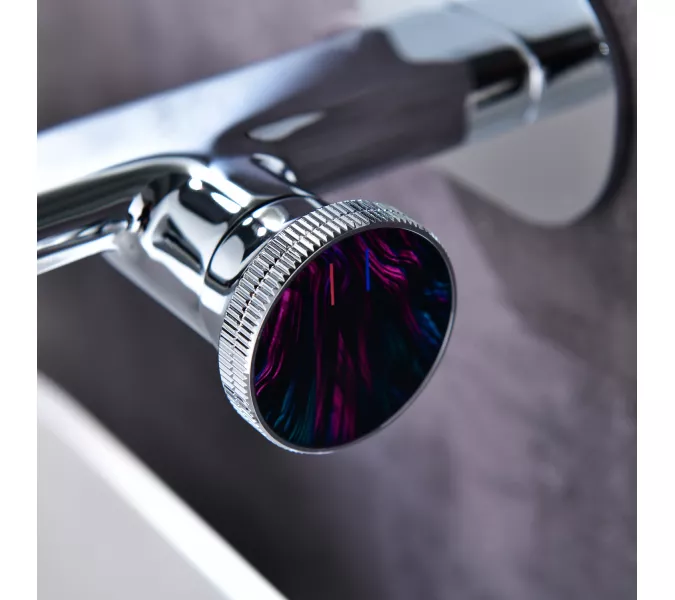 Смеситель для раковины встраиваемый Black&White GF-7407-GM, Выбрать цвет: Оружейная сталь, изображение 4