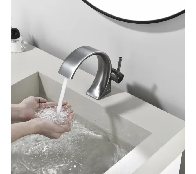 Смеситель для раковины Black&White GF-7106-BG, Выбрать цвет: Золото, изображение 4