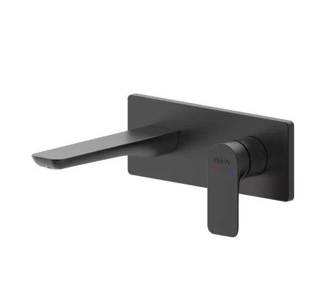 Смеситель для раковины встраиваемый  Black&White UK8306B, изображение 6