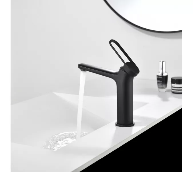 Смеситель для раковины Black&White GF-7109-MB, Выбрать цвет: Черный, изображение 13