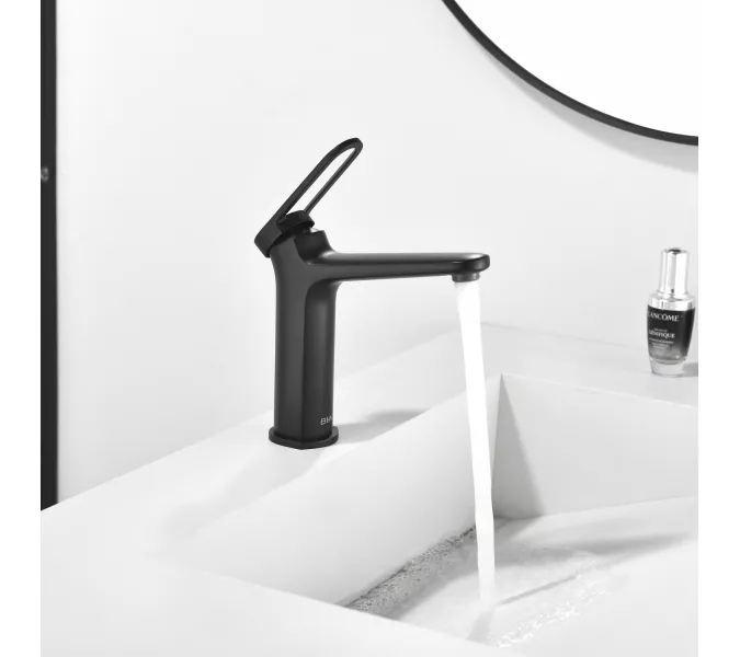 Смеситель для раковины Black&White GF-7109-MB, Выбрать цвет: Черный, изображение 6