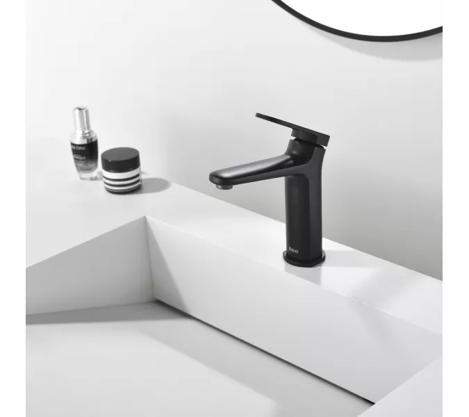 Смеситель для раковины Black&White GF-7109-MB, Выбрать цвет: Черный, изображение 12