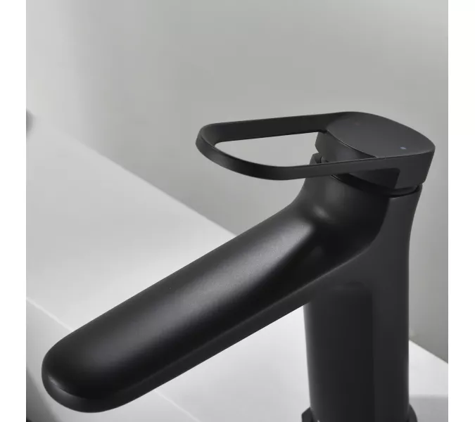 Смеситель для раковины Black&White GF-7109-MB, Выбрать цвет: Черный, изображение 2