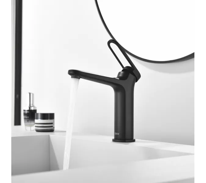Смеситель для раковины Black&White GF-7109-MB, Выбрать цвет: Черный, изображение 10