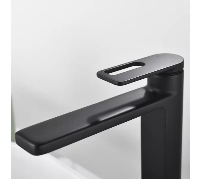 Смеситель для раковины Black&White GF-7203-MB, Выбрать цвет: Черный, изображение 2