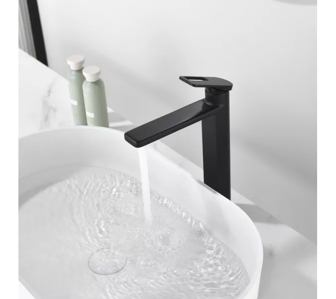Смеситель для раковины Black&White GF-7203-MB, Выбрать цвет: Черный, изображение 8