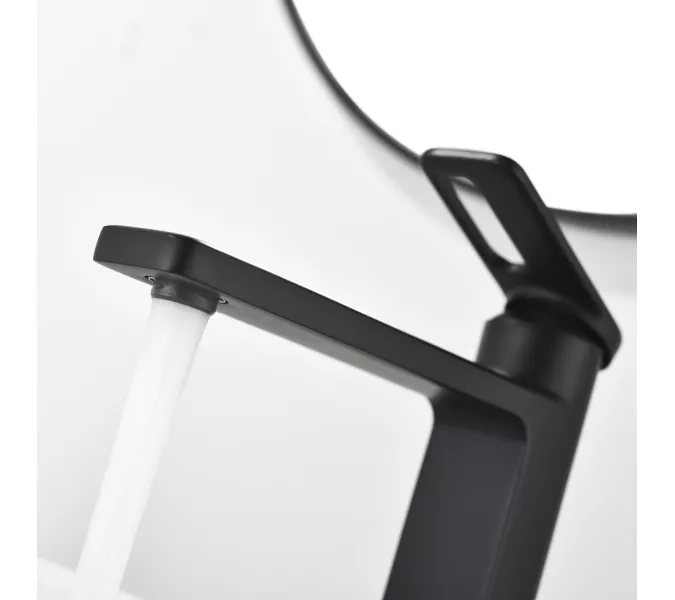 Смеситель для раковины Black&White GF-7203-MB, Выбрать цвет: Черный, изображение 3