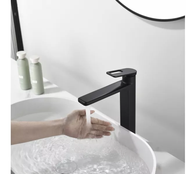 Смеситель для раковины Black&White GF-7203-MB, Выбрать цвет: Черный, изображение 10