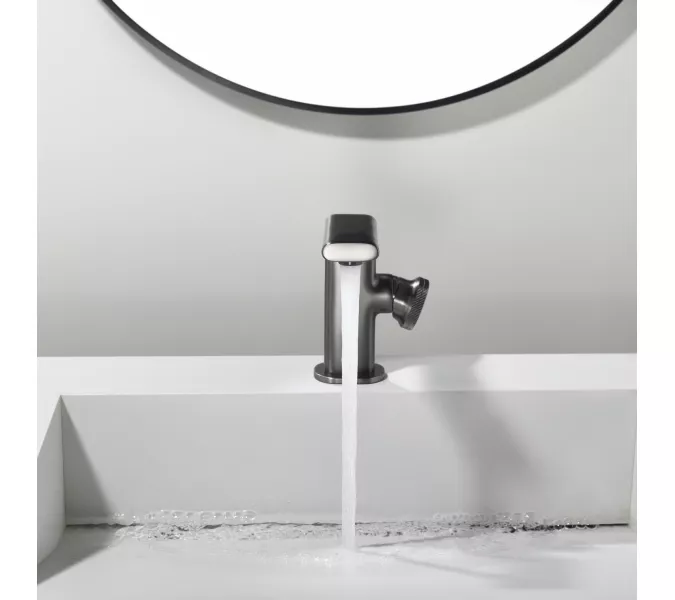 Смеситель для раковины Black&White GF-7207-GM, Выбрать цвет: Оружейная сталь, изображение 10