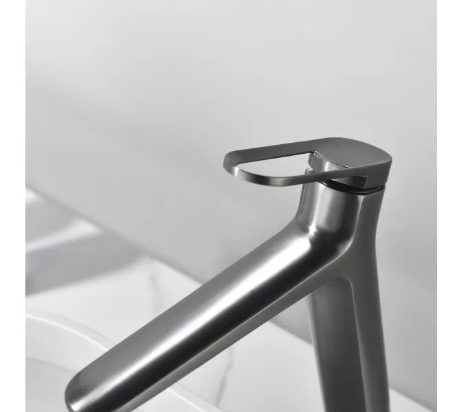 Смеситель для раковины Black&White GF-7209-GM, Выбрать цвет: Оружейная сталь, изображение 3