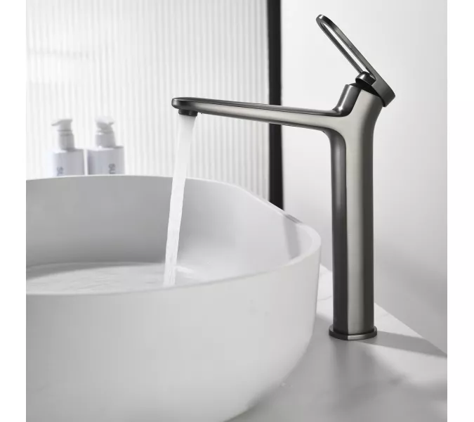 Смеситель для раковины Black&White GF-7209-GM, Выбрать цвет: Оружейная сталь, изображение 5