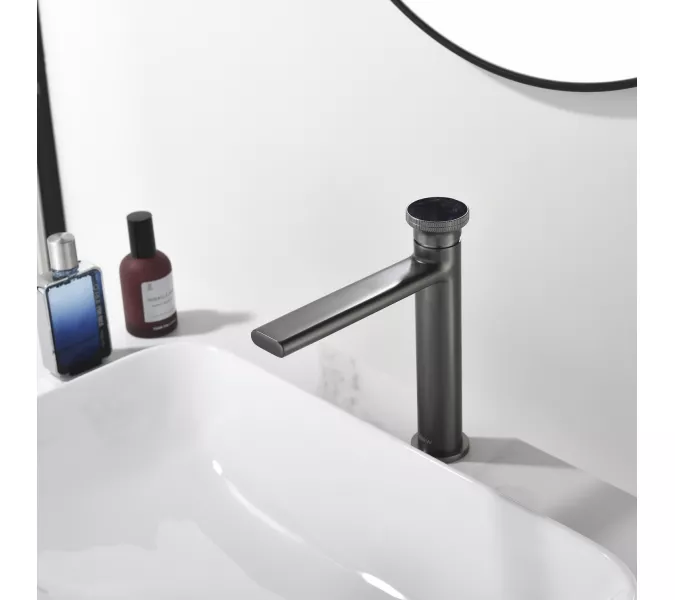 Смеситель для раковины Black&White GF-7307-GM, Выбрать цвет: Оружейная сталь, изображение 11