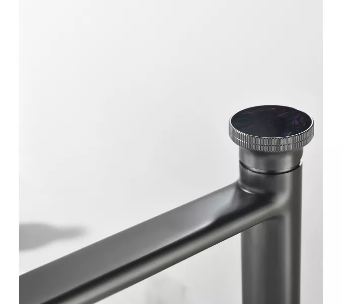 Смеситель для раковины Black&White GF-7307-GM, Выбрать цвет: Оружейная сталь, изображение 10