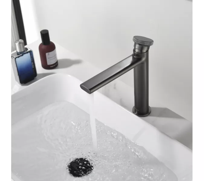 Смеситель для раковины Black&White GF-7307-GM, Выбрать цвет: Оружейная сталь, изображение 7