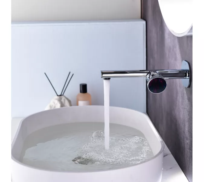 Смеситель для раковины встраиваемый Black&White GF-7407-С, Выбрать цвет: Хром, изображение 5