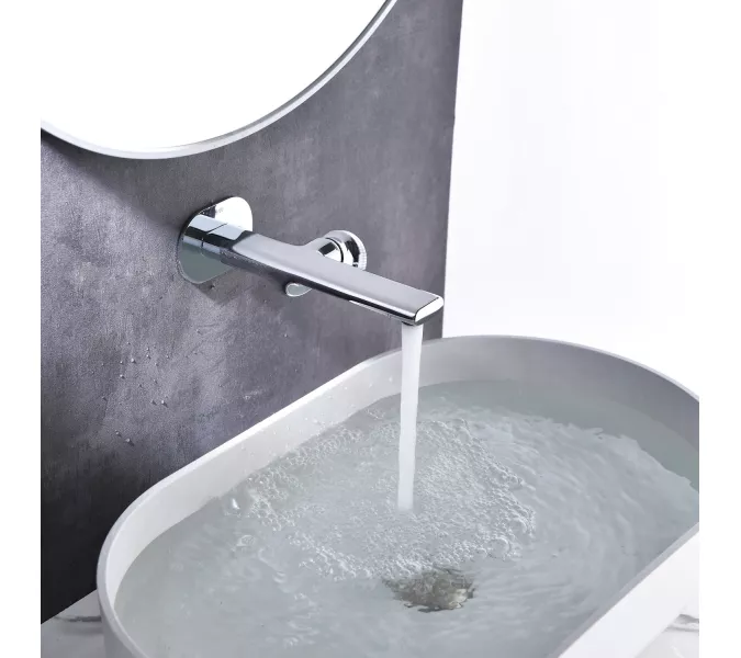 Смеситель для раковины встраиваемый Black&White GF-7407-С, Выбрать цвет: Хром, изображение 3