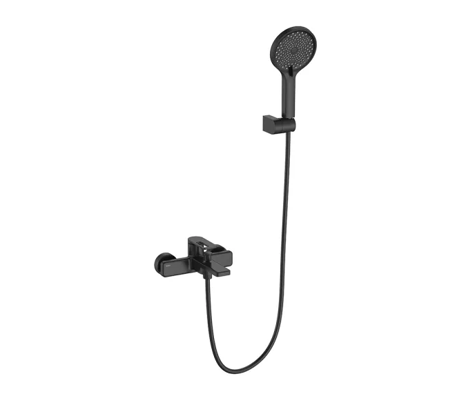 Смеситель для ванны Black&White GL-9101-MB (душевой шланг и лейка в комплекте), Выбрать цвет: Черный, изображение 14