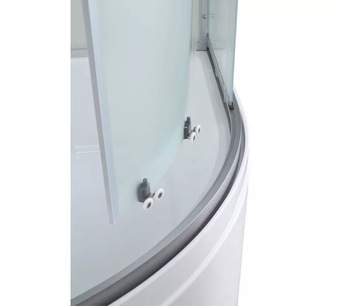 Душевая кабина AvaCan C3010/3080/3090 средний поддон, Цвет стекла: матовое, Цвет профиля: Хром, Тип поддона: Средний, Выбрать размер: 100х100, Внешний вид: Гидромассаж + электрика, Наличие крыши: есть, изображение 18