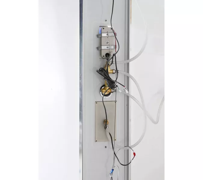 Душевая кабина AvaCan C3010/3080/3090 средний поддон, Цвет стекла: матовое, Цвет профиля: Хром, Тип поддона: Средний, Выбрать размер: 100х100, Внешний вид: Гидромассаж + электрика, Наличие крыши: есть, изображение 6